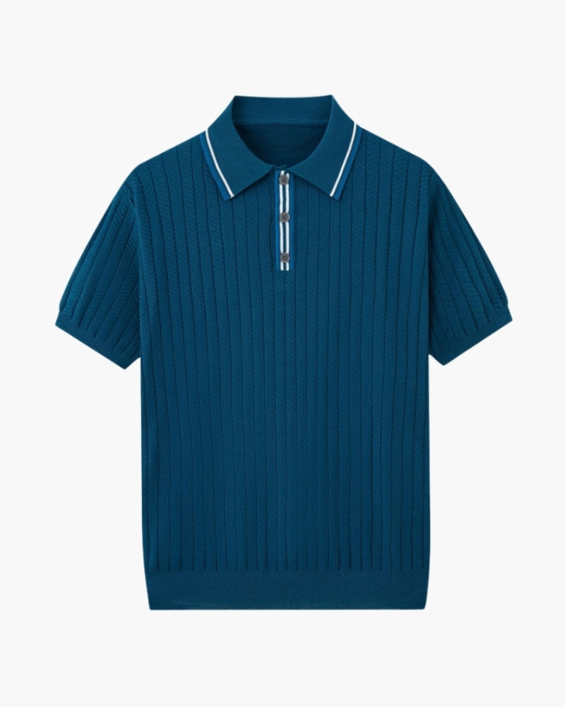 Polo Knit per Uomini | Nexivo Blu