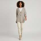 Cardigan da donna con scollo a V, bottoni frontali e vestibilità comoda