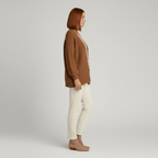 Cardigan da donna con scollo a V, bottoni frontali e vestibilità comoda