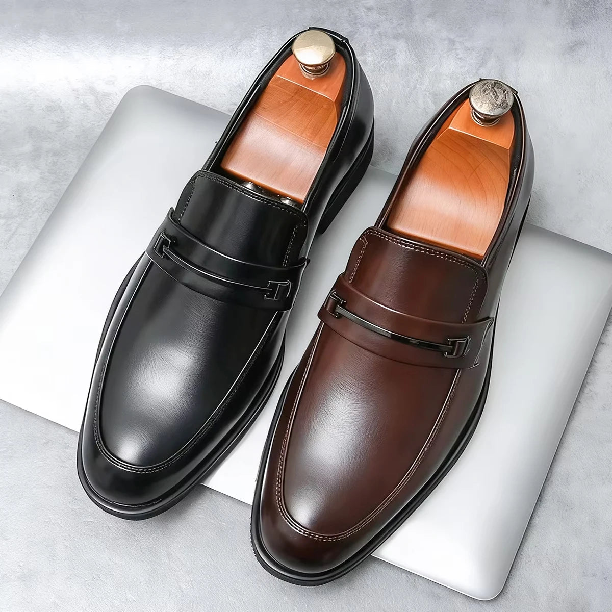 Lorenzo | Scarpe Eleganti in Pelle Per Uomo Mocassini Morsetto