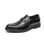 Lorenzo | Scarpe Eleganti in Pelle Per Uomo Mocassini Morsetto Nero