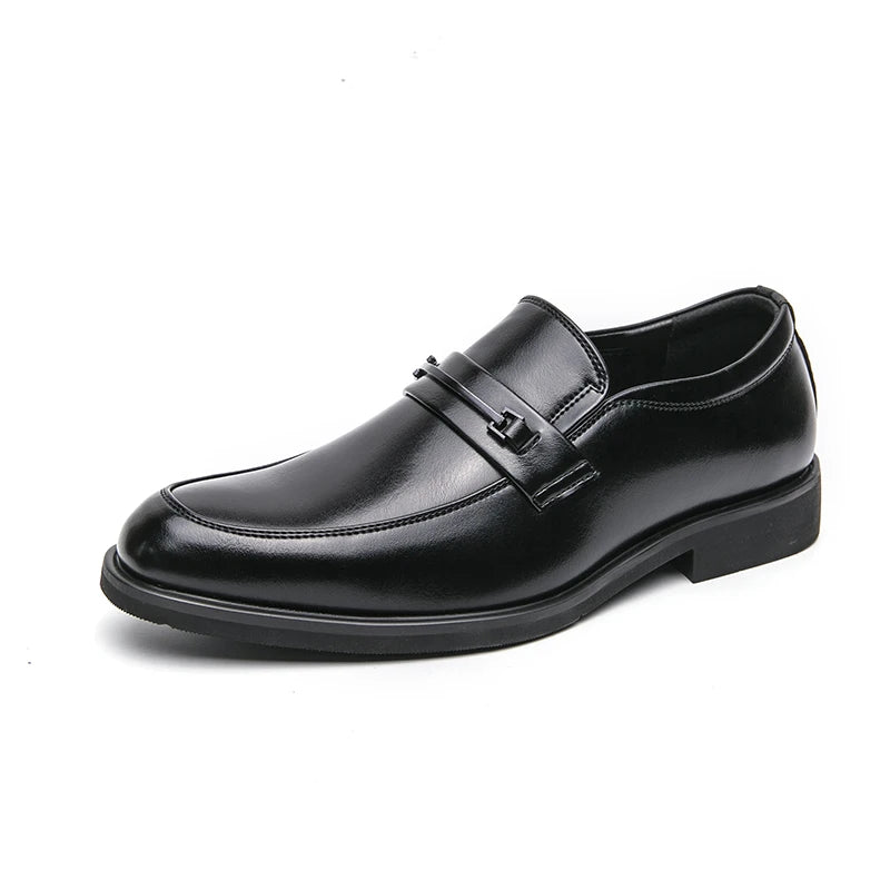 Lorenzo | Scarpe Eleganti in Pelle Per Uomo Mocassini Morsetto Nero