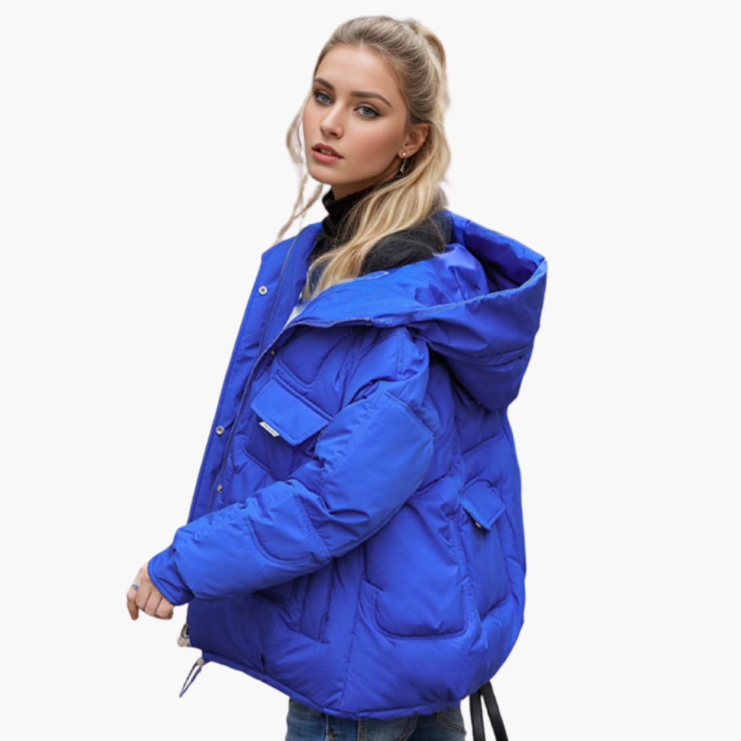 Piumino Imbottito Con Cappuccio Per Donna | Lunara Blu