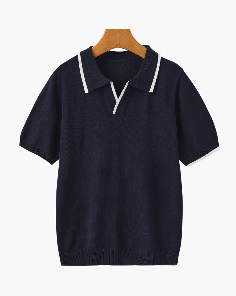 Polo Uomo Classica con Dettagli | Trevex Blu Navy