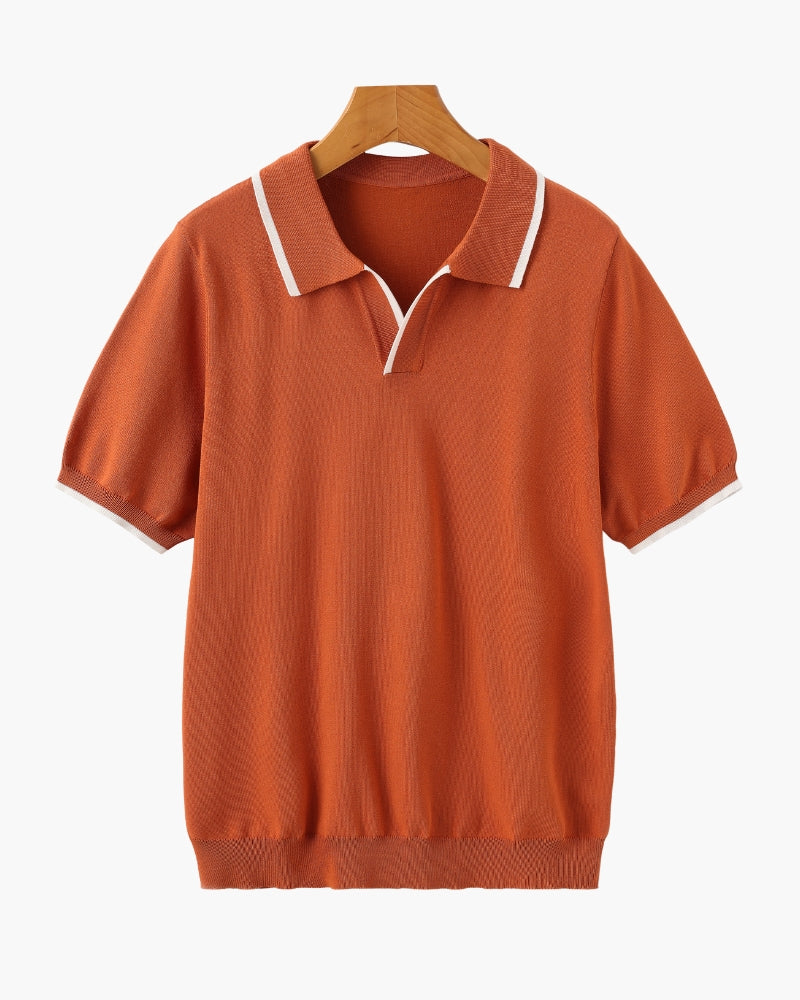 Polo Uomo Classica con Dettagli | Trevex Arancione
