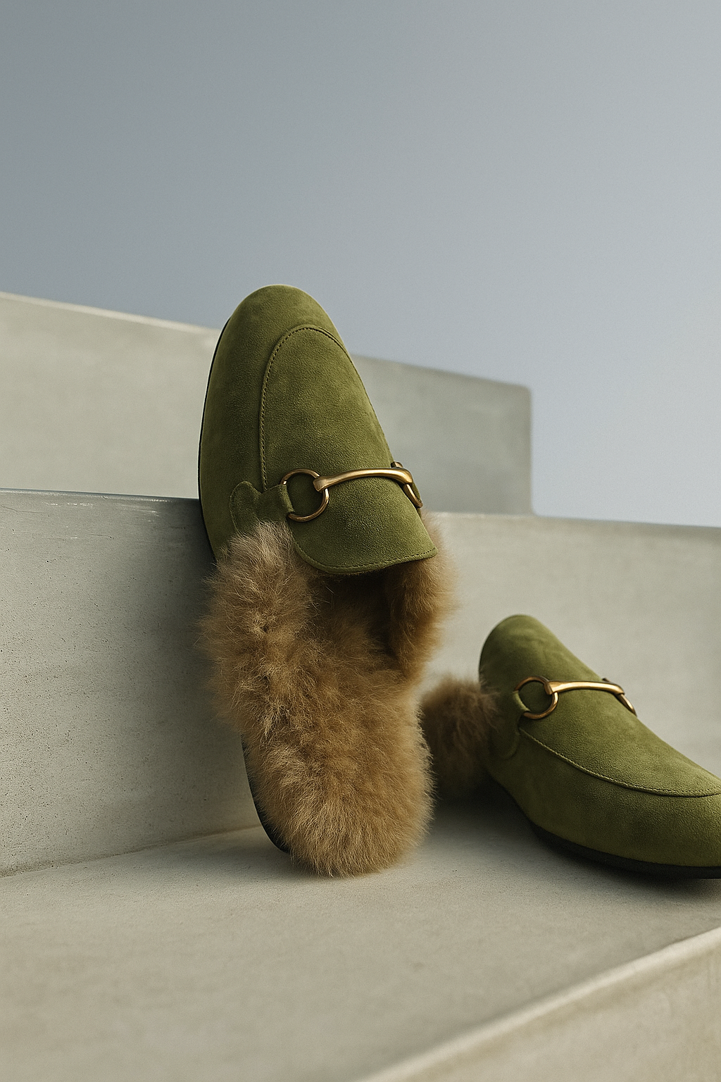 Lynara | Pantofole In Pelliccia Chic Cypress