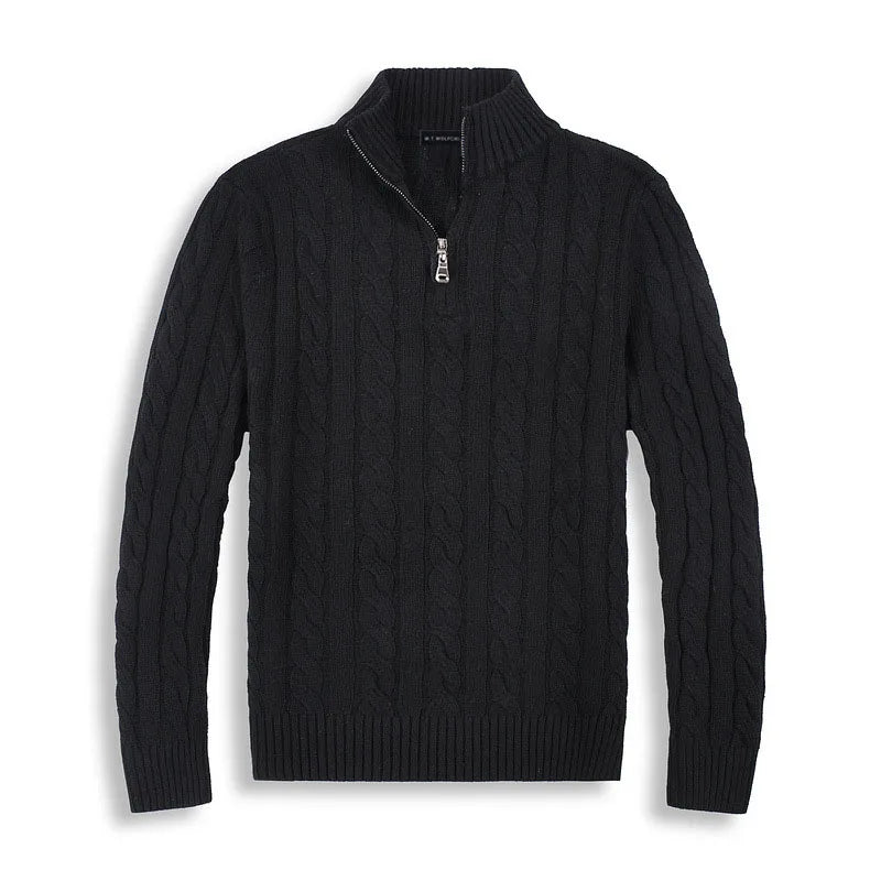 Maglione Mezza Zip per Uomini | Zylor Nero
