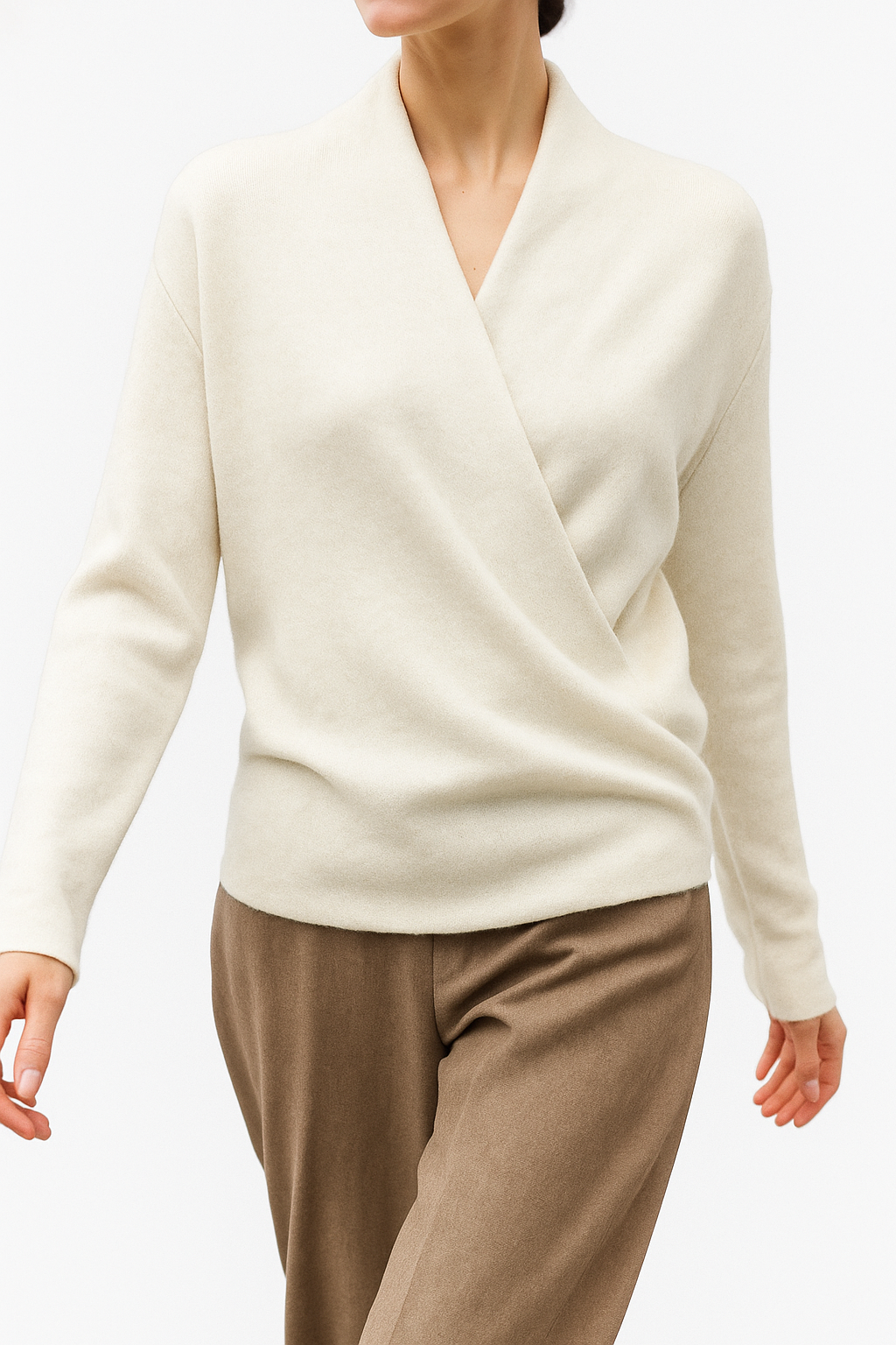 Maglione Donna Incrociato con Scollo a V | Serena Bianco