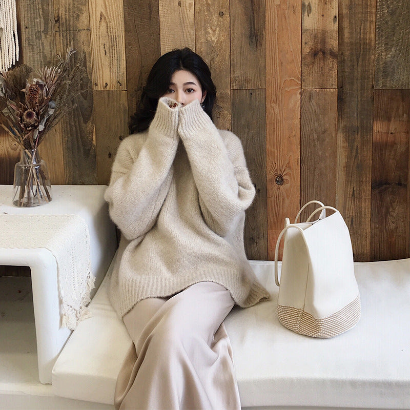 Maglione Oversize in Misto Cashmere Per Donna | Lunara Bianco