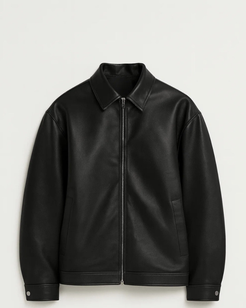 Manta | Uomo Giacca Moderna Con Zip Nero