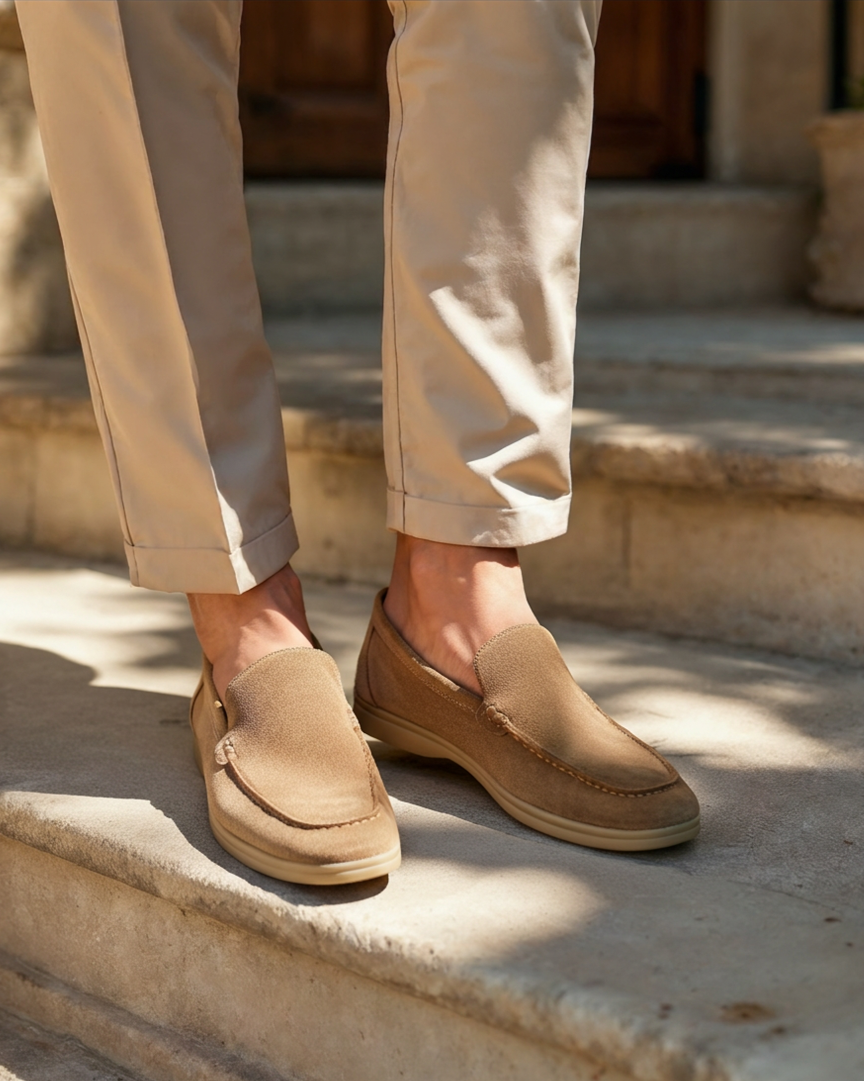 Mavero | Loafers Uomo Mocassini in Pelle Scamosciata Slip On 2