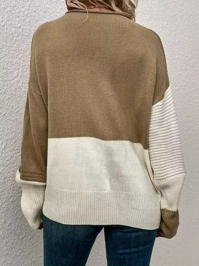 Mavlone | Maglione A Blocchi Di Colore Con Maniche Lunghe