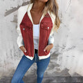 Mela | Giacca Di Jeans Rosso