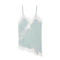 Mira | Top in Pizzo Senza Maniche Blu Cielo