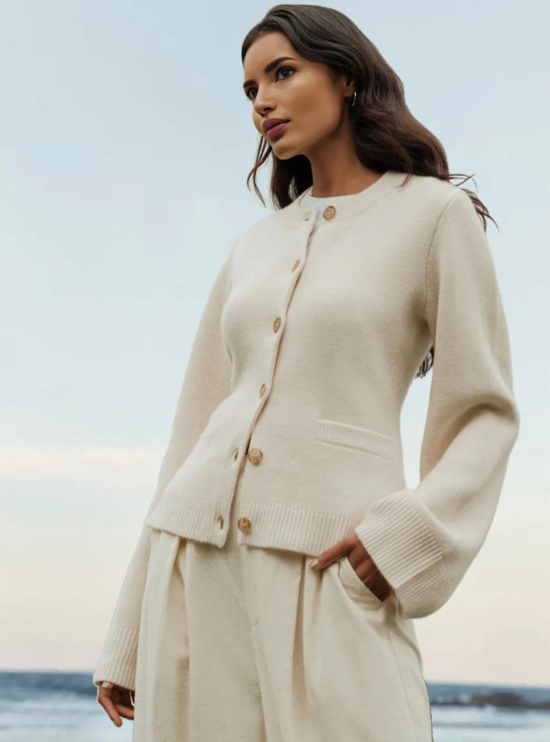 Morbido | Cardigan Con Bottoni Autunnale