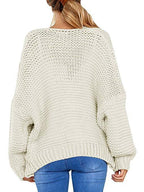 Dame chunky kabelstrikket cardigan til afslappet lag-på-lag look