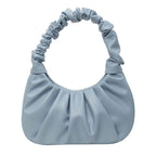 Borsa a spalla da donna con design moderno plissettato