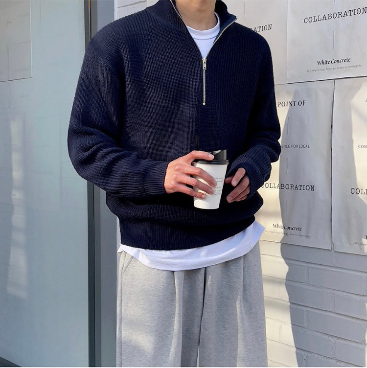 Maglione Mezza Zip per Uomini | Qalron