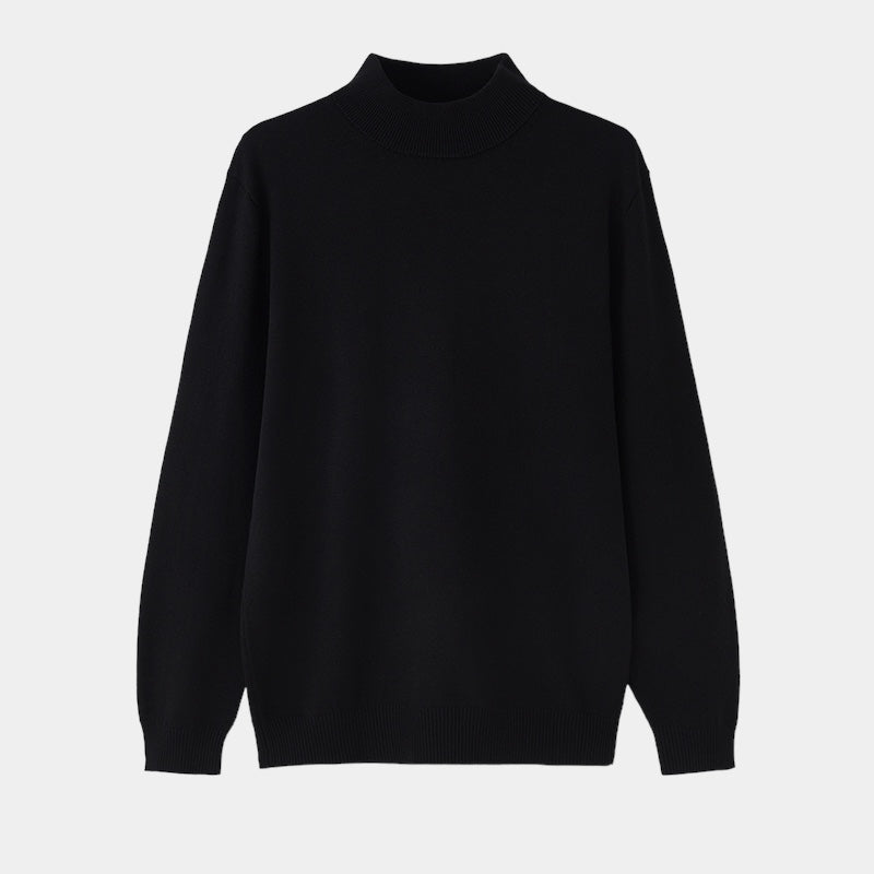 Maglione Collo Alto per Uomini | Nexaro Nero