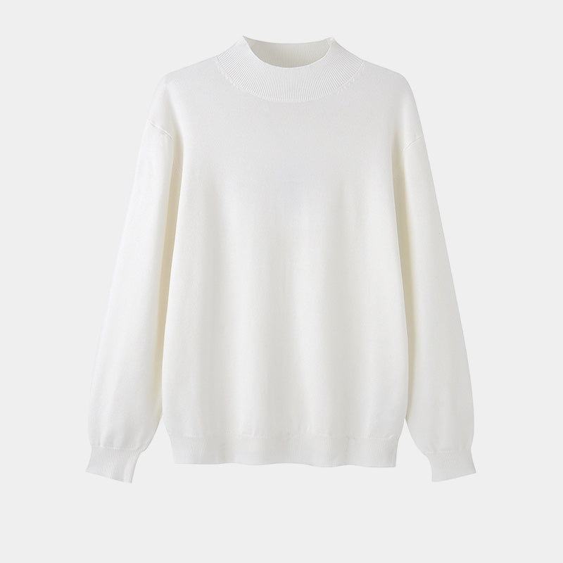 Maglione Collo Alto per Uomini | Nexaro Bianco