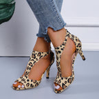 Olfina | Sandalo Con Tacco A Forma Di Gattino Leopardo