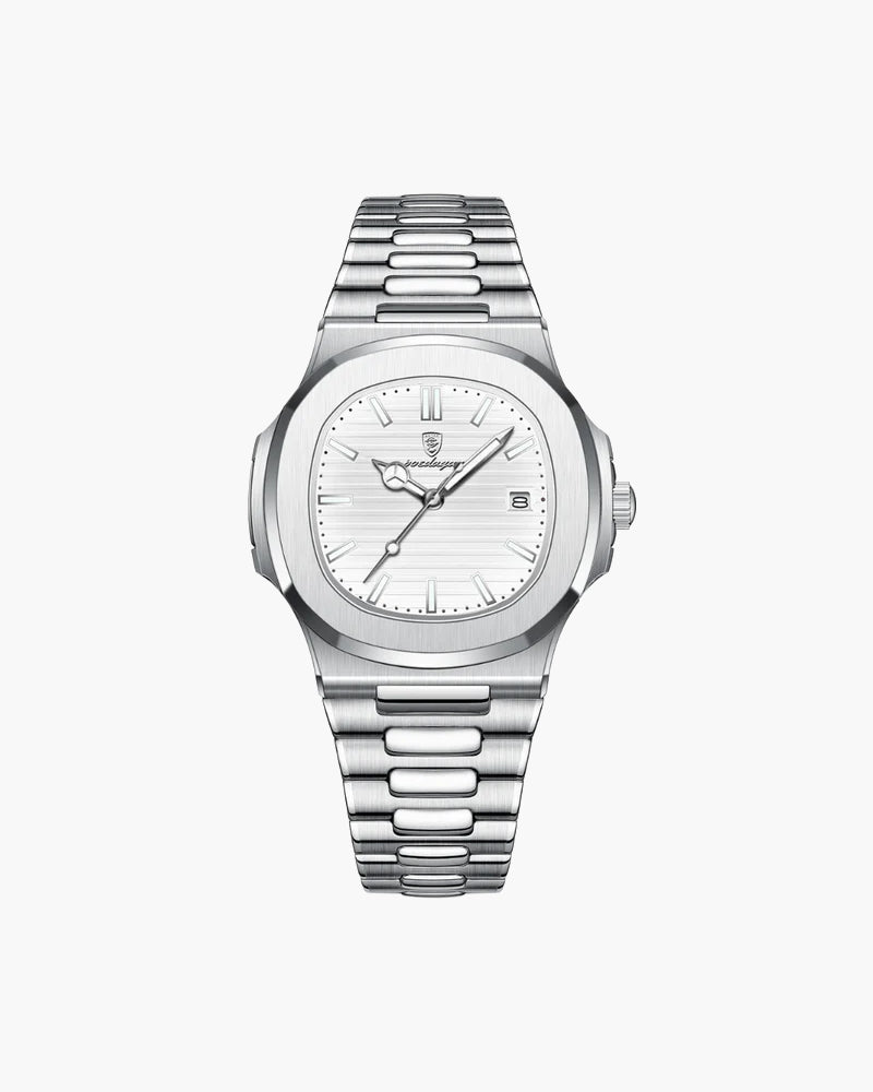 Orologio Uomo Classico Acciaio Inox | Rilvex Bianco Regolabile