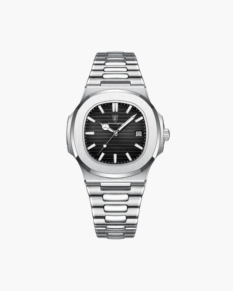 Orologio Uomo Classico Acciaio Inox | Rilvex Nero Regolabile