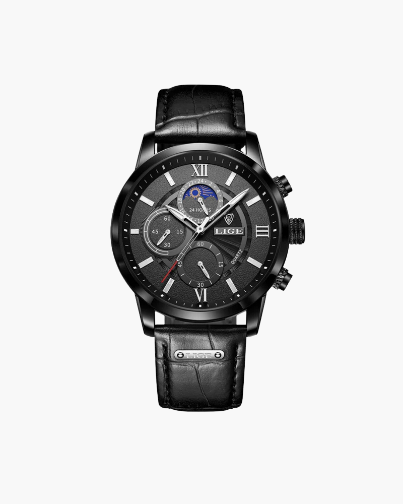 Orologio Classico per Uomini | Zylit Tutto Nero Regolabile