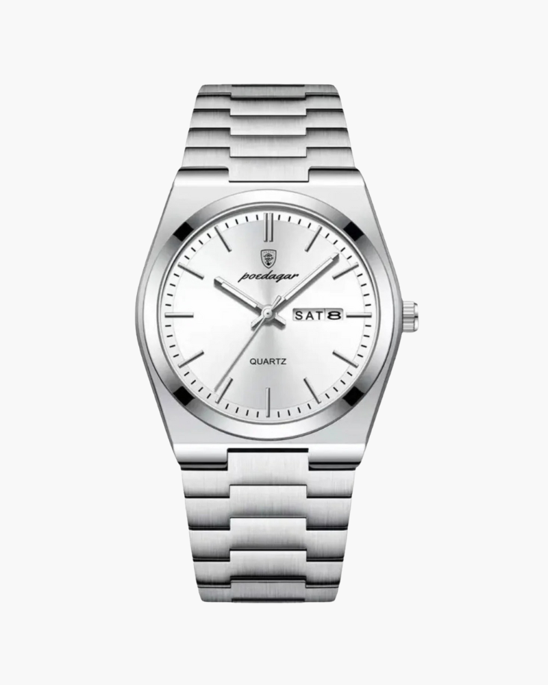 Orologio Uomo Quarzo Acciaio Inox | Marbella Bianco Regolabile