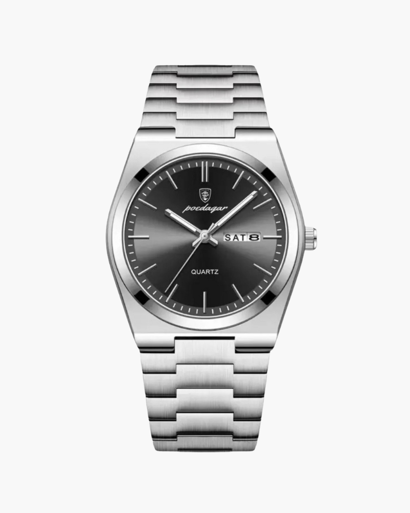 Orologio Uomo Quarzo Acciaio Inox | Marbella Grigio Scuro Regolabile