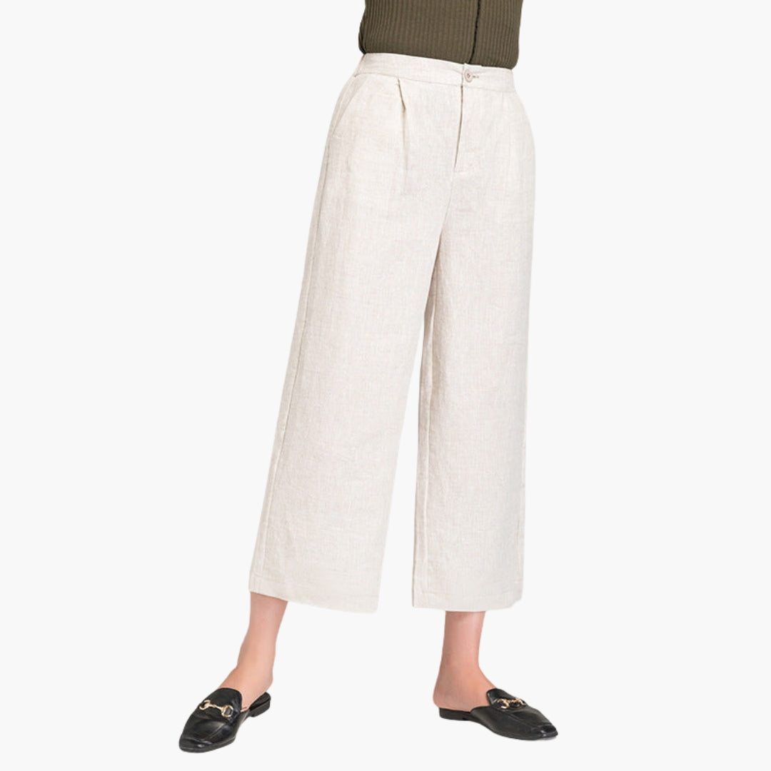 Palora | Pantaloni Cropped a Gamba Larga da Donna 5