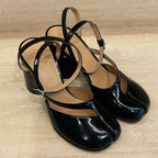 Pamela | Tabby Ballerine in Pelle Verniciata Donna Nero