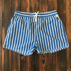 Panta | Pantaloni Corti a Righe Marittime Blu e bianco
