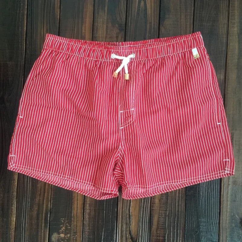 Panta | Pantaloni Corti a Righe Marittime Rosa