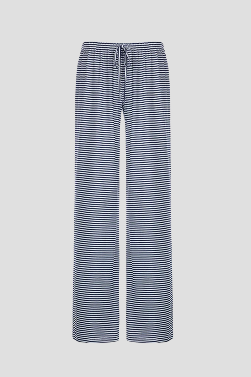 Panta | Pantaloni Coulisse Stampa Righe Orizzontali