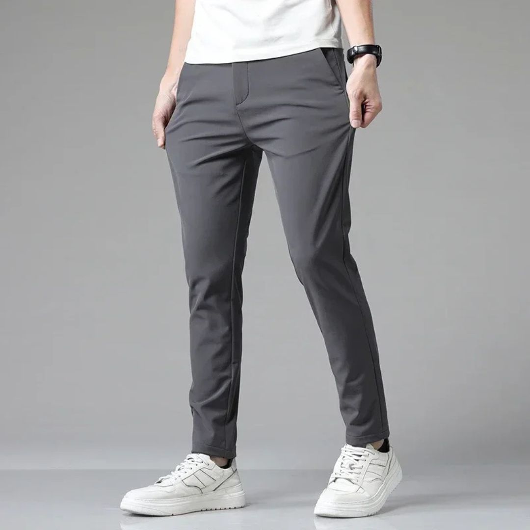 Pantaloni Slim Fit per Uomini | Nextra Grigio Scuro