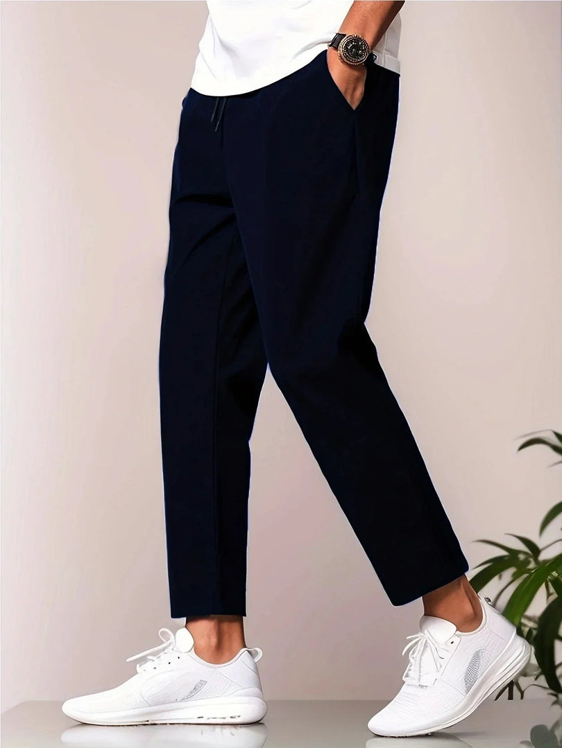 Pantaloni a Vestibilità Casual da Uomo | Ravell Nero