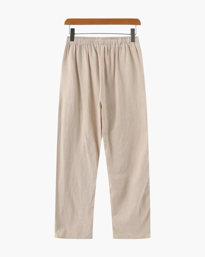 Pantaloni in Lino per Uomini | Zandiro Beige