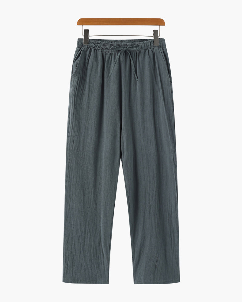 Pantaloni in Lino per Uomini | Zandiro Verde