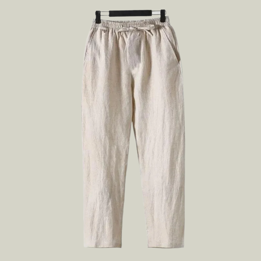 Pantaloni in Lino per Uomini | Zantor Beige