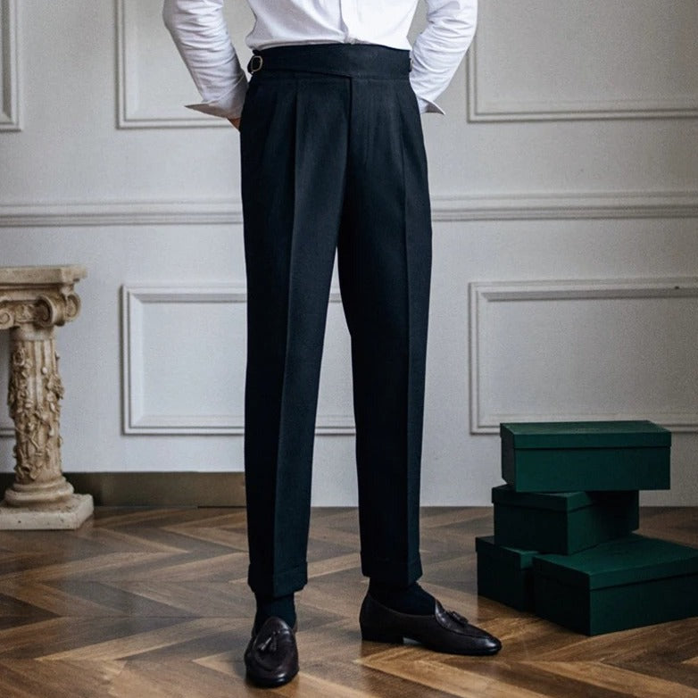 Pantaloni per Uomini con Regolazioni Laterali | Nextris Nero