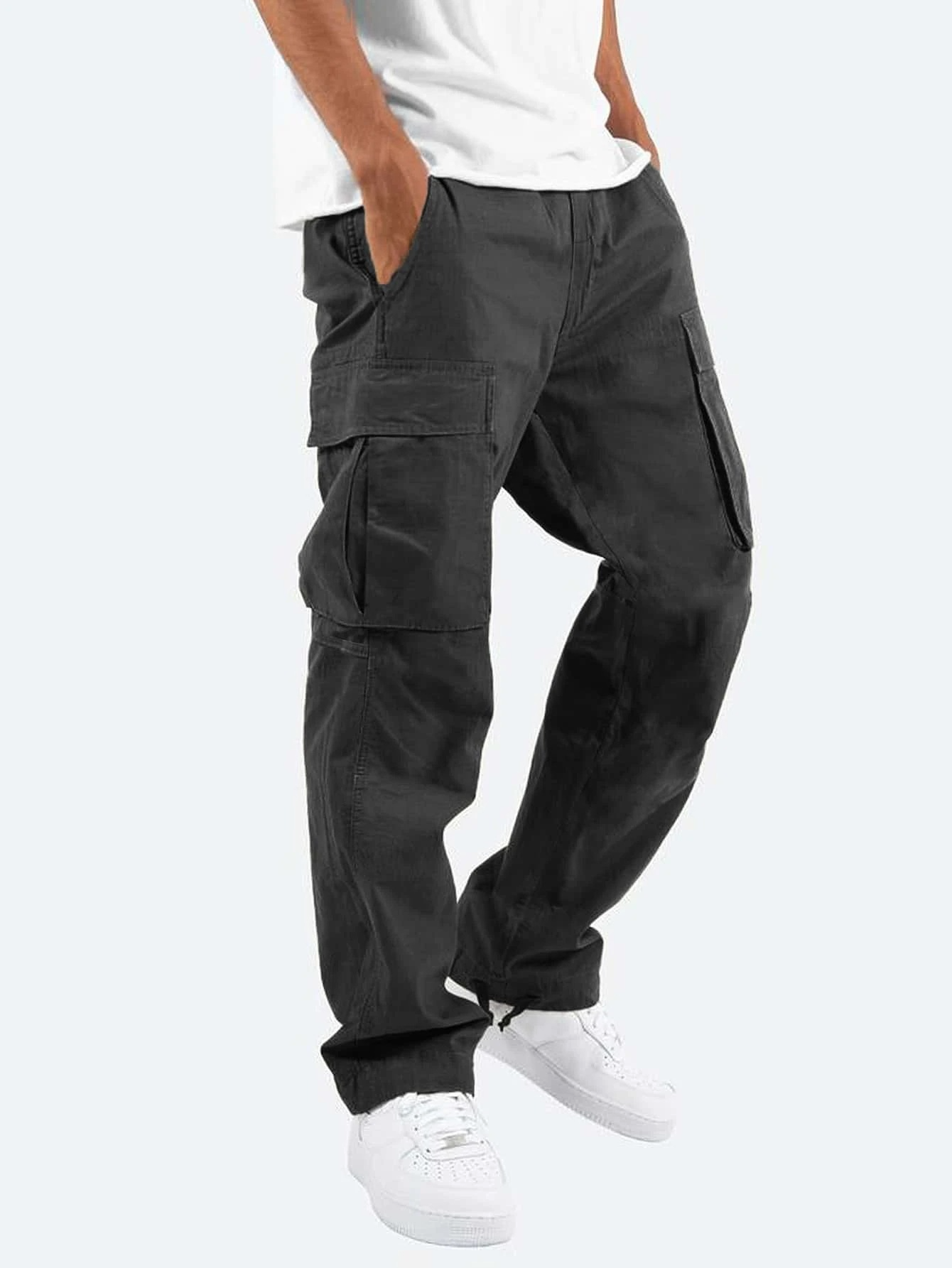 Pantaloni Cargo da Uomo con Tasche Multiple | Orvik Nero