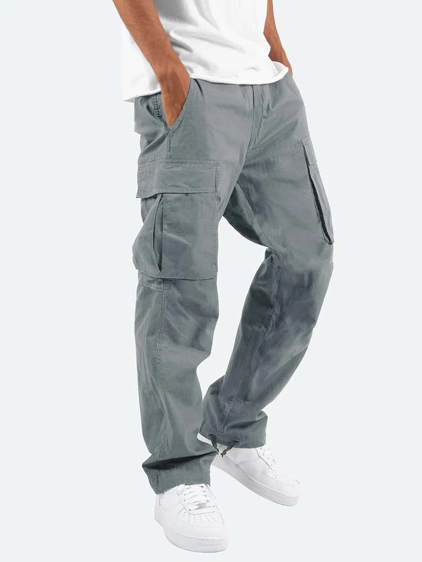 Pantaloni Cargo da Uomo con Tasche Multiple | Orvik Grigio