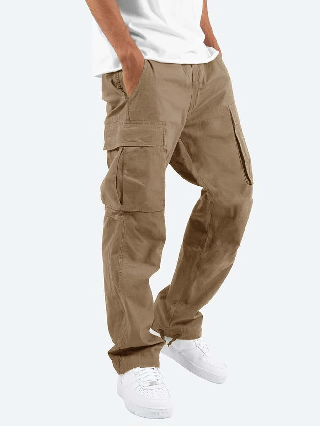 Pantaloni Cargo da Uomo con Tasche Multiple | Orvik Marrone