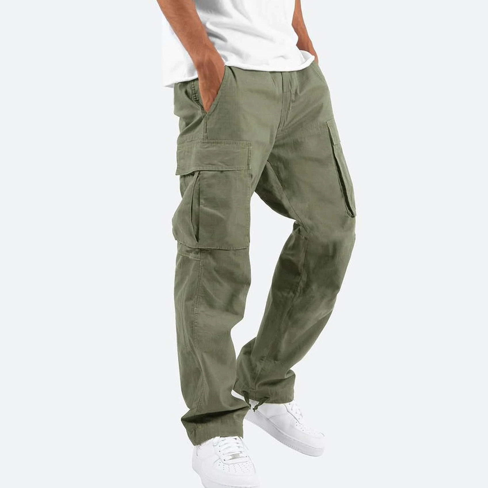 Pantaloni Cargo da Uomo con Tasche Multiple | Orvik Verde