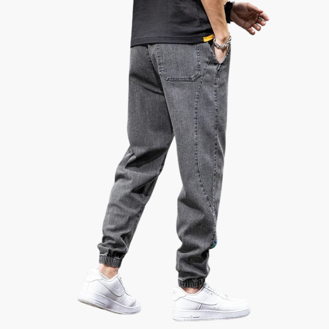 Pantaloni Jogger in Denim Stile Urbano Per Uomo | Zelvian