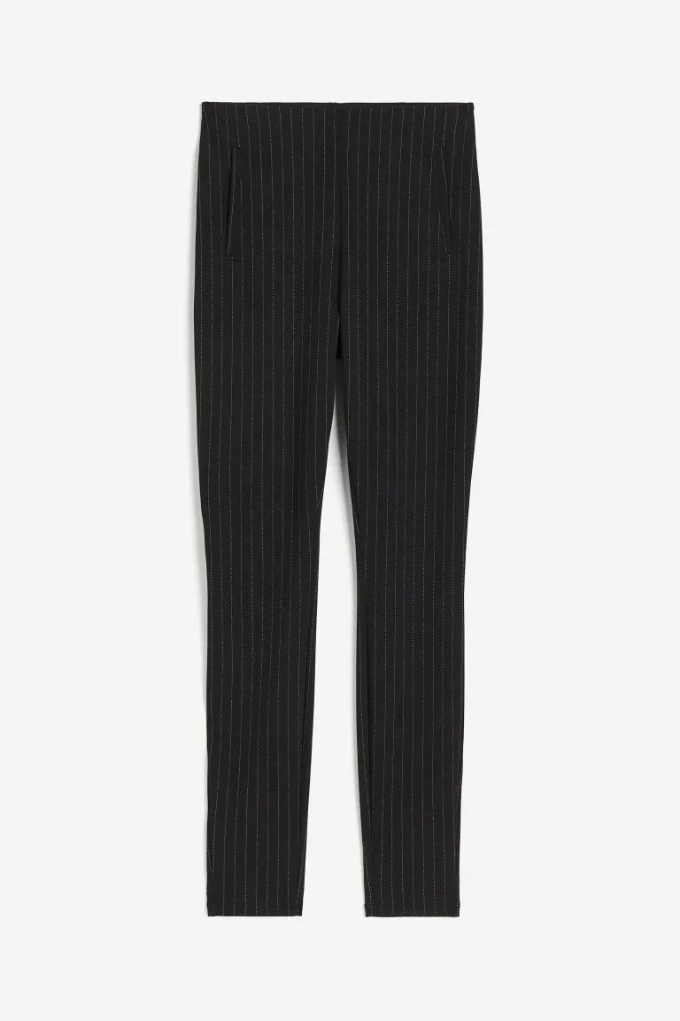 Pavia | Pantaloni Donna Stretch A Righe Skinny