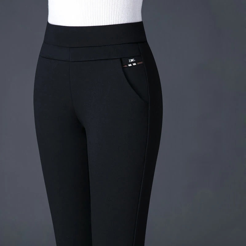 Pavia | Pantaloni Donna Stretch A Righe Skinny 7
