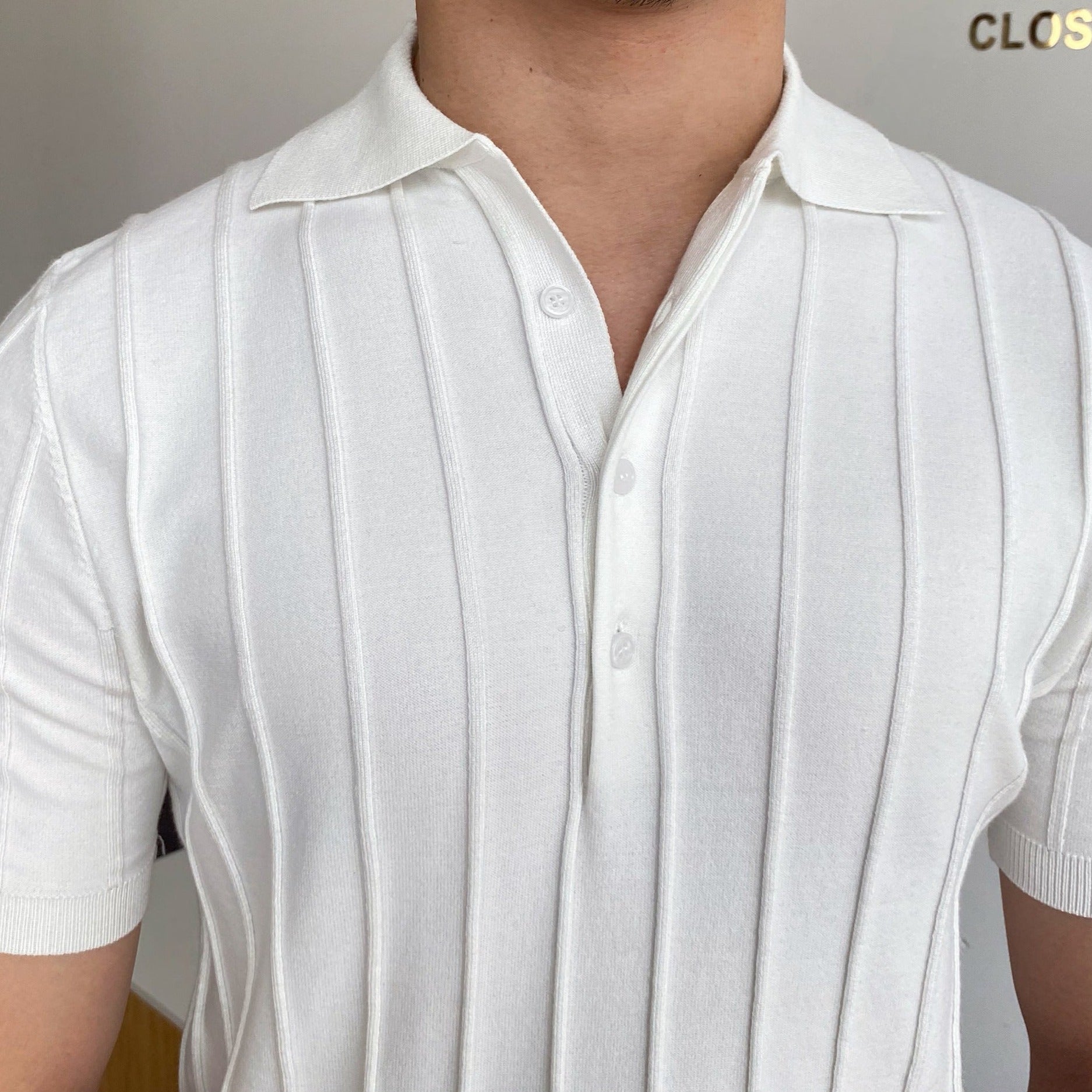Polo Uomo Classica a Righe | Trivon Bianco