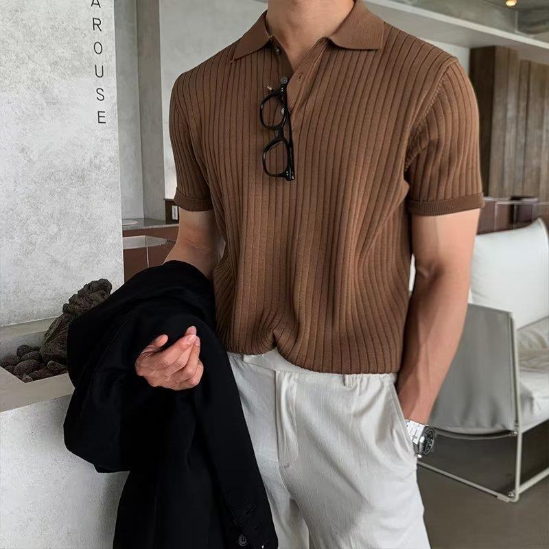 Polo Uomo Slim Fit Estiva | Varnix Marrone